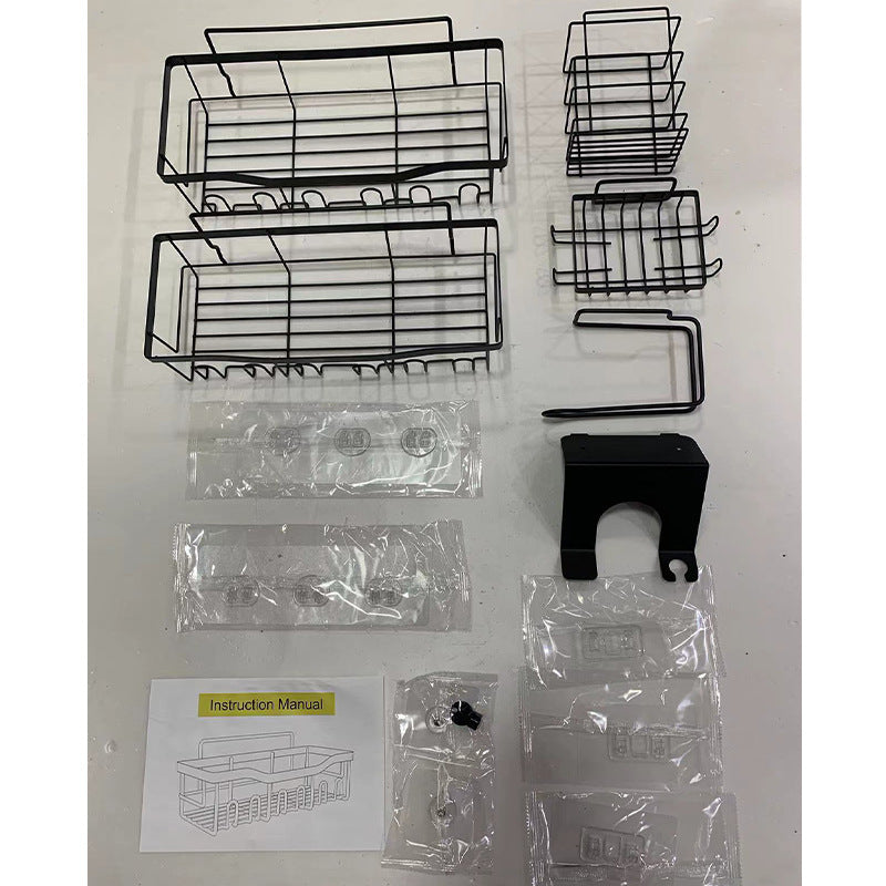 Suporte de parede para organização de chuveiro