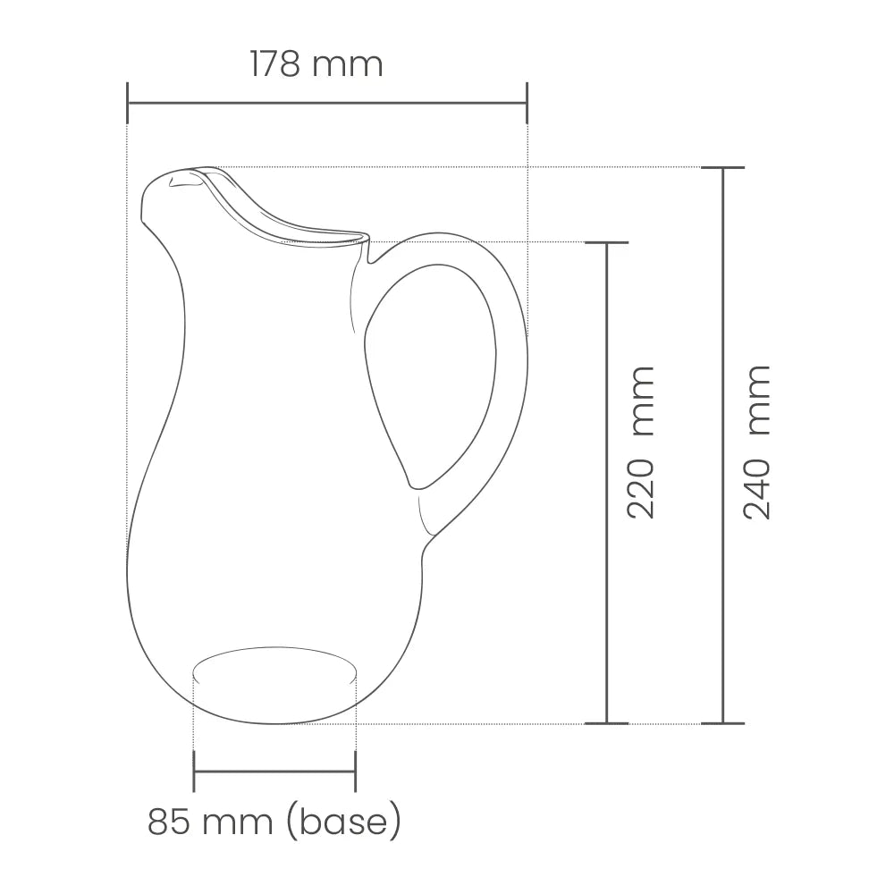 JARRO EM PC 1,7L (1700ML) REUTILIZÁVEL