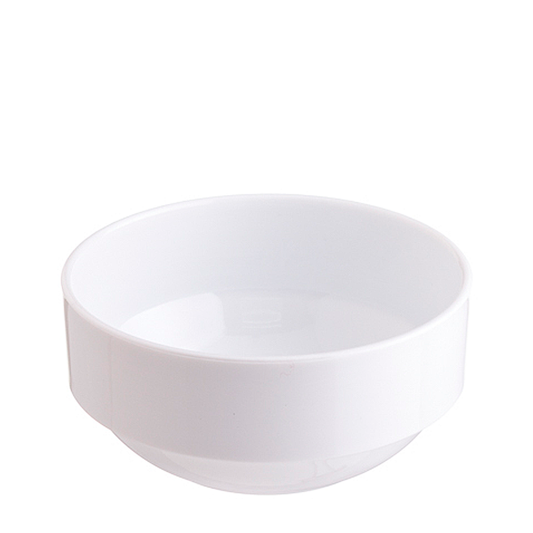 TIGELA EMPILHÁVEL EM PC BRANCA 40CL (400ML)