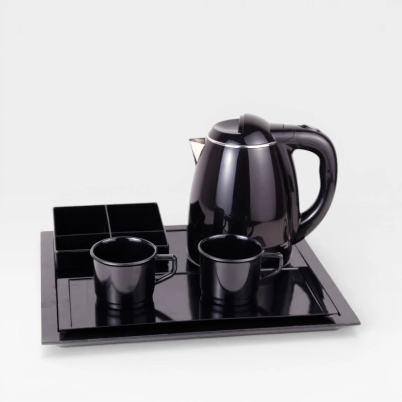 SET DE HERVIDOR CON BANDEJAS - ACERO INOXIDABLE