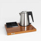 Kit Hervidor de Acero Inoxidable y Bandeja de Madera - PREMIUM