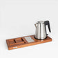 Kit de tetera y bandeja de madera