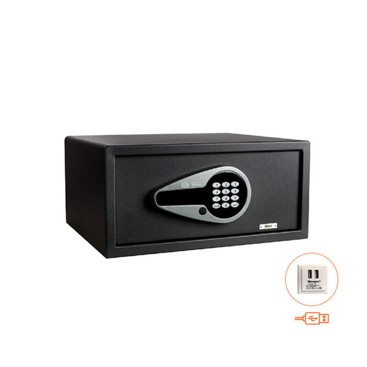 Preto Cofre Digital Com Ligação USB