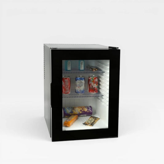 MINIBAR PORTA DE VIDRO - 40 Litros - Preto