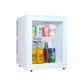 Minibar branco 30 litros com porta de vidro