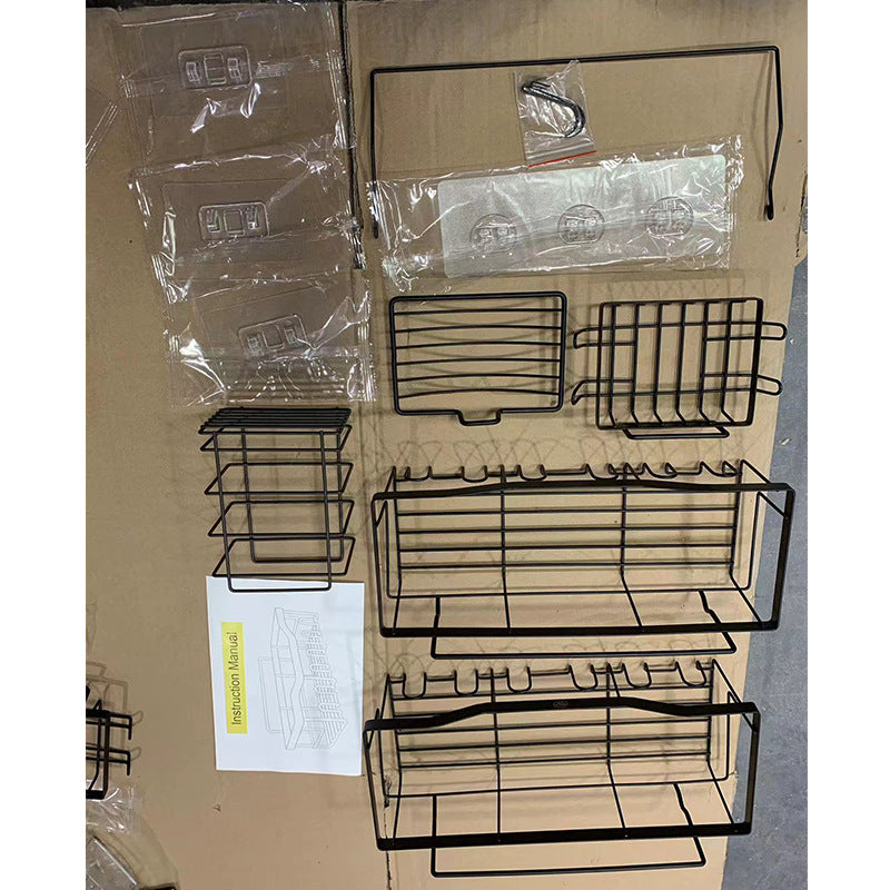 Suporte de parede para organização de chuveiro