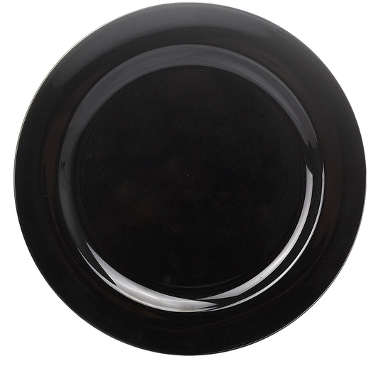 PRATO EM PS PRETO Ø23CM (230MM)
