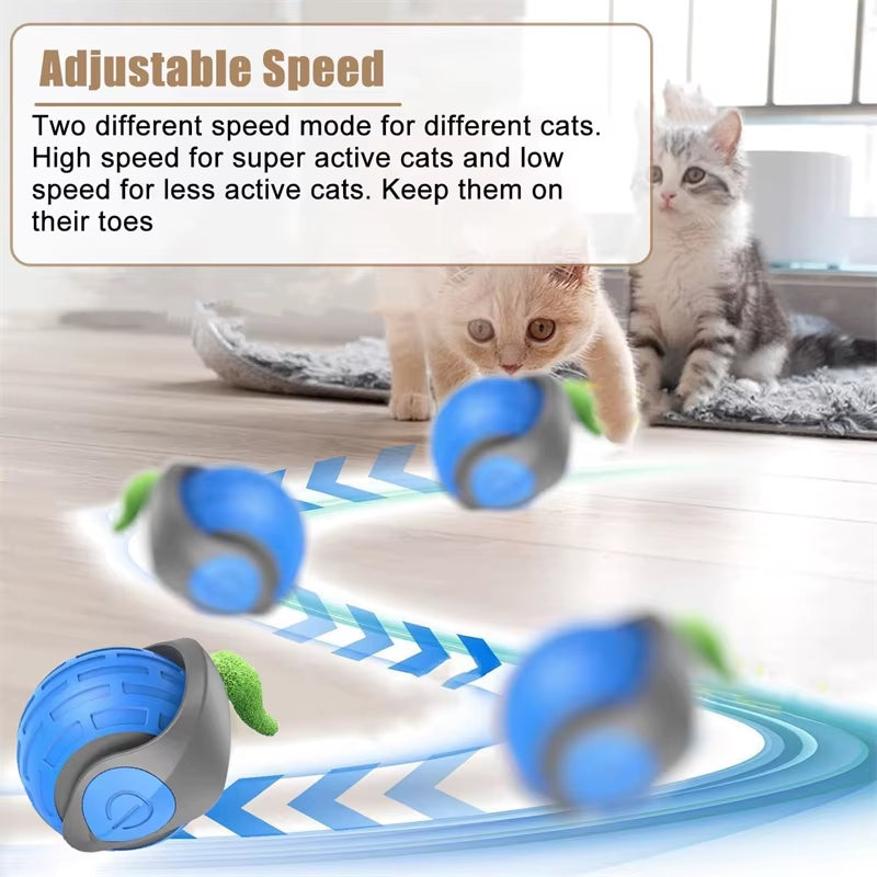 Smart Cat Toys Balls Automatic Interactive Pet Electric Rolling Teaser USB Rechargeable Kitty Moving Bouncing Ball Mouse Car Toy