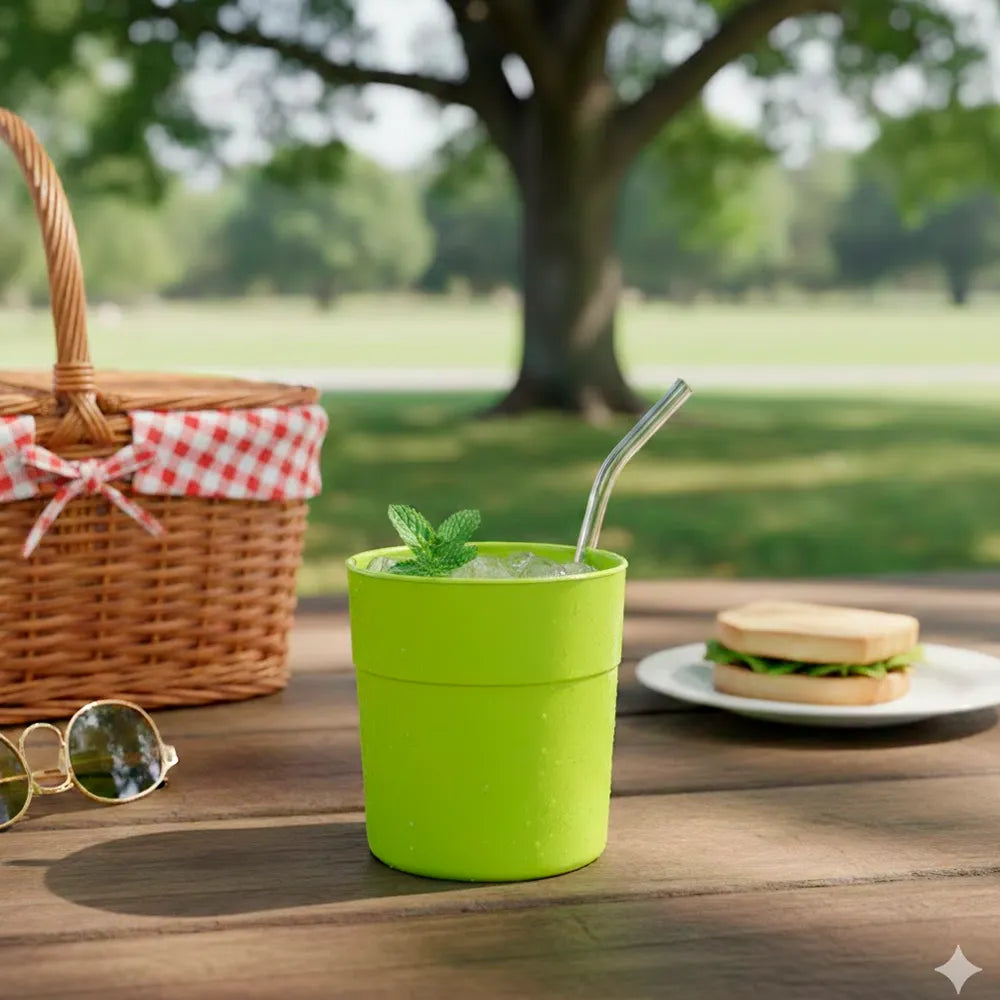 PACK 6 COPOS ARC EM PP VERDE 28CL (280ML)