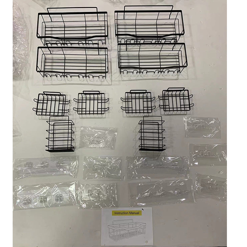 Suporte de parede para organização de chuveiro