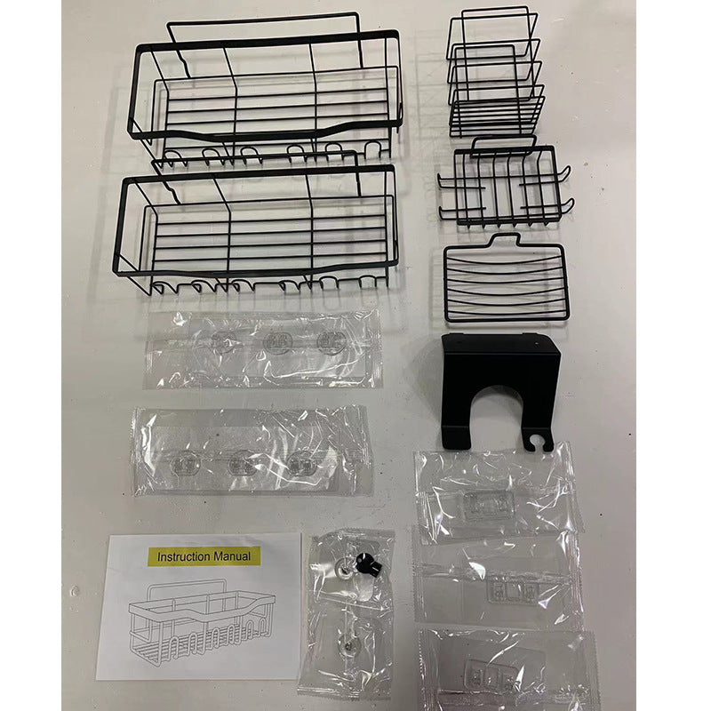 Suporte de parede para organização de chuveiro
