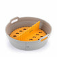 Conjunto de 3 Formas de Silicone Dobráveis para Air Fryer com Divisórias Fliynner