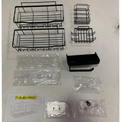Suporte de parede para organização de chuveiro