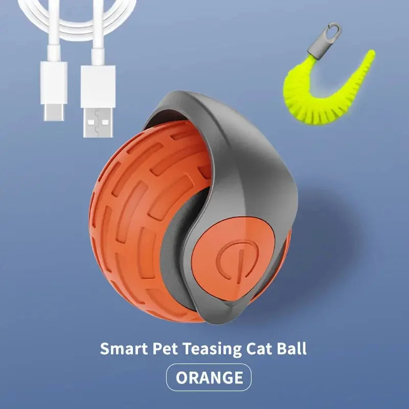 Smart Cat Toys Balls Automatic Interactive Pet Electric Rolling Teaser USB Rechargeable Kitty Moving Bouncing Ball Mouse Car Toy