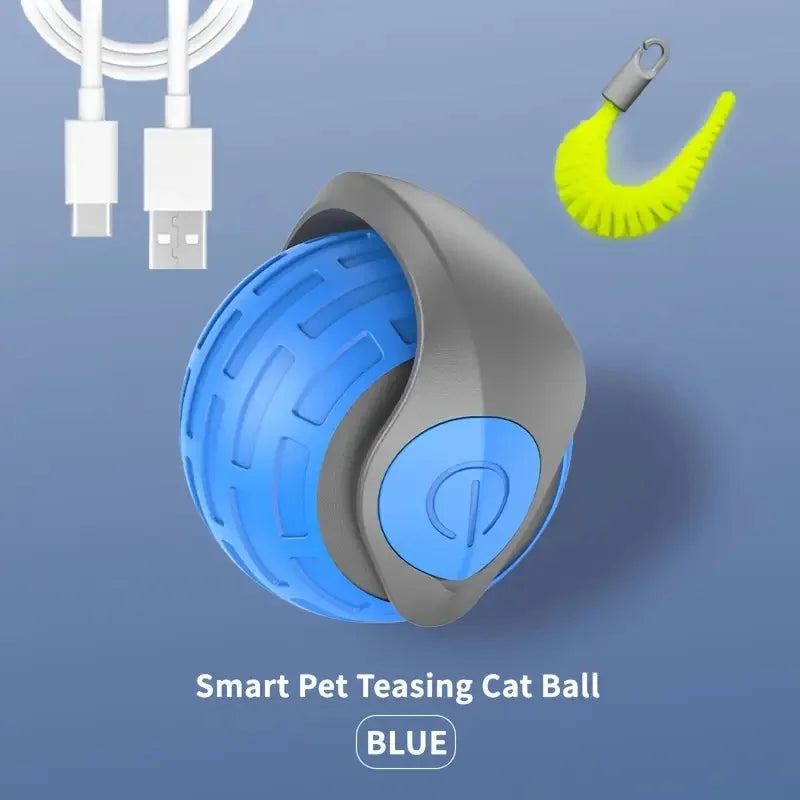 Smart Cat Toys Balls Automatic Interactive Pet Electric Rolling Teaser USB Rechargeable Kitty Moving Bouncing Ball Mouse Car Toy