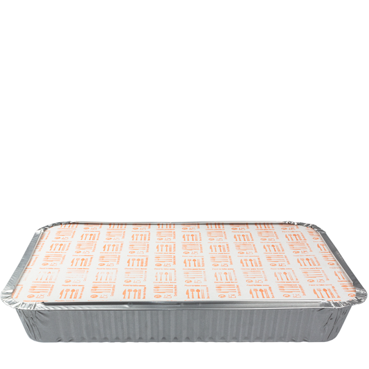 FORMA DE ALUMÍNIO RETANGULAR COM TAMPA 2,2L (2200ML)