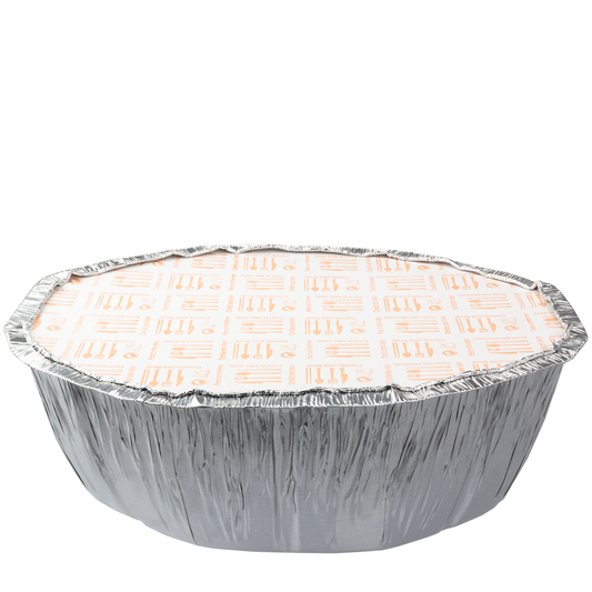 FORMA DE ALUMÍNIO OVAL COM TAMPA 2,6L (2600ML)