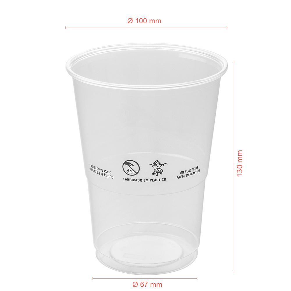 COPO CERVEJA EM PP 50CL (500ML)