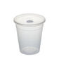 COPO EM PLÁSTICO RÍGIDO PP COM TAMPA E OPÇÃO DE FURO 33CL (330ML)