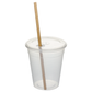 COPO EM PLÁSTICO RÍGIDO PP COM TAMPA E OPÇÃO DE FURO 33CL (330ML)