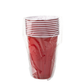COPO EM PP VERMELHO E BRANCO 45CL (450ML)