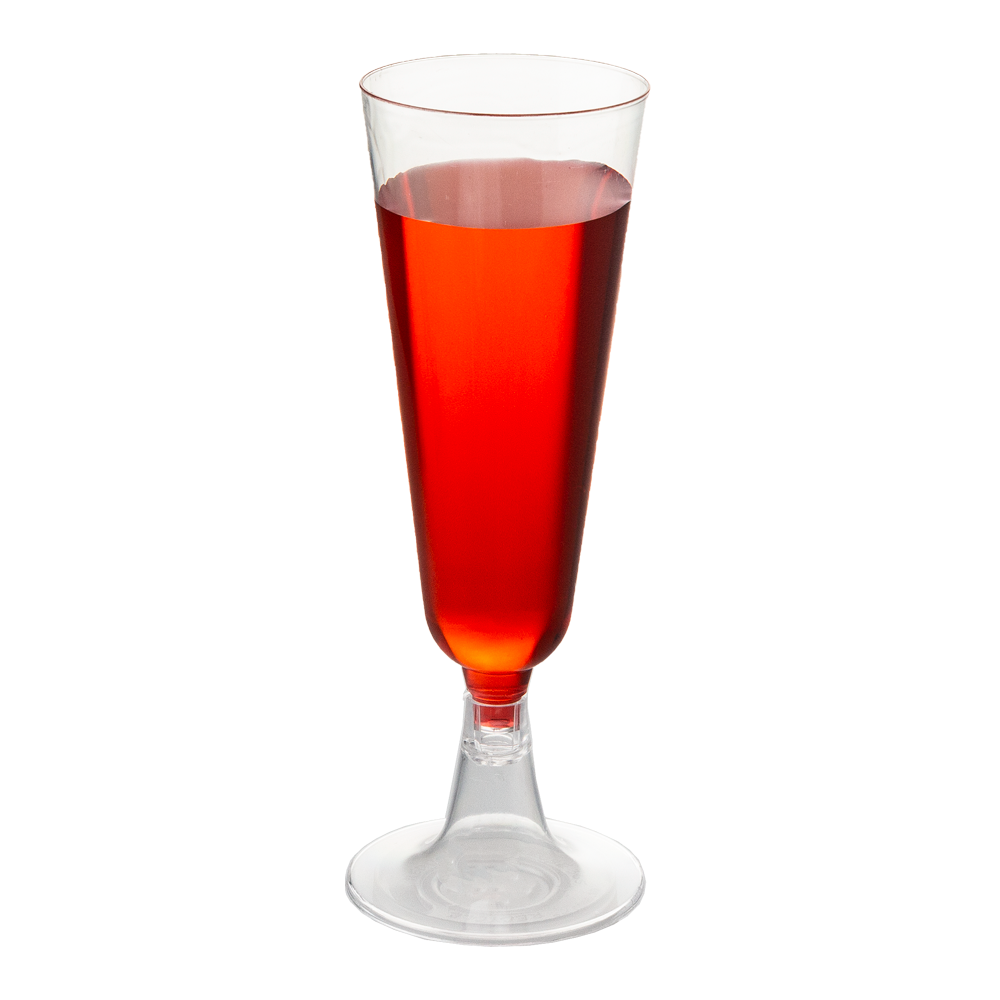COPO FLUTE EM PS TRANSPARENTE 15CL (150ML)