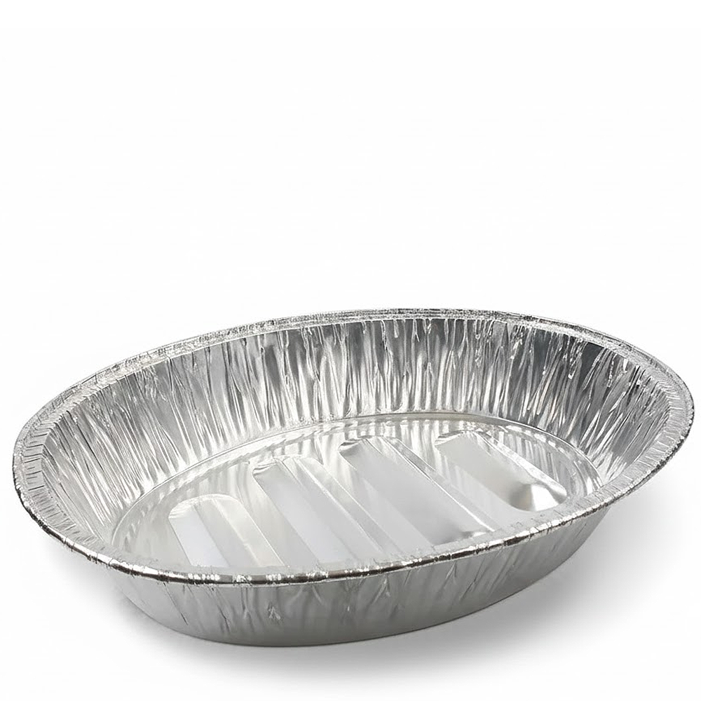 BANDEJA DE ALUMÍNIO OVAL 46×34,5×8,3CM
