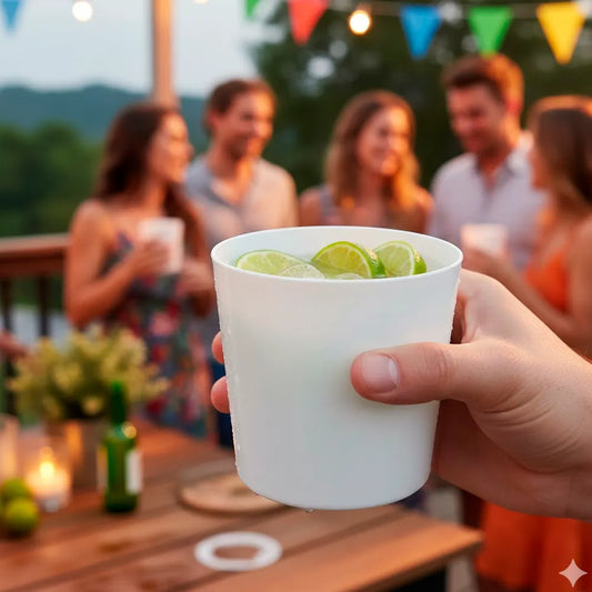 COPO CAIPIRÃO EM PP BRANCO 28CL (280ML)