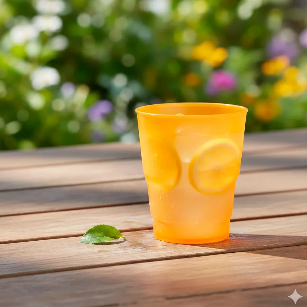 COPO MULTIUSOS EM PP LARANJA 25CL (250ML)