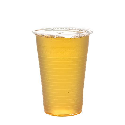 Vaso para cerveza o zumo en PP transparente de 20 cl (200 ml)