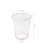 TAÇA (COPO) EM rPET COM TAMPA OVAL COM FURO 42,5CL (AFERIDO A 30CL)