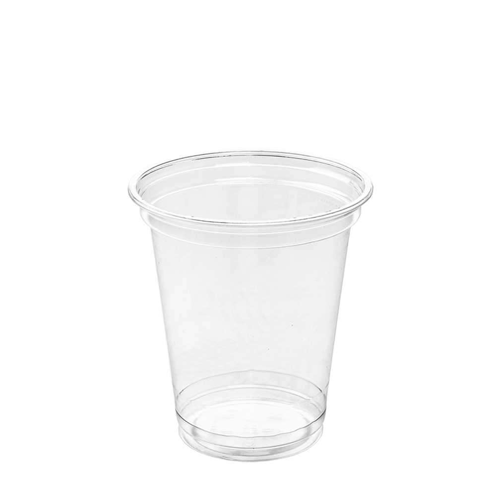 TAÇA (COPO) EM rPET COM TAMPA OVAL COM FURO 42,5CL (AFERIDO A 30CL)