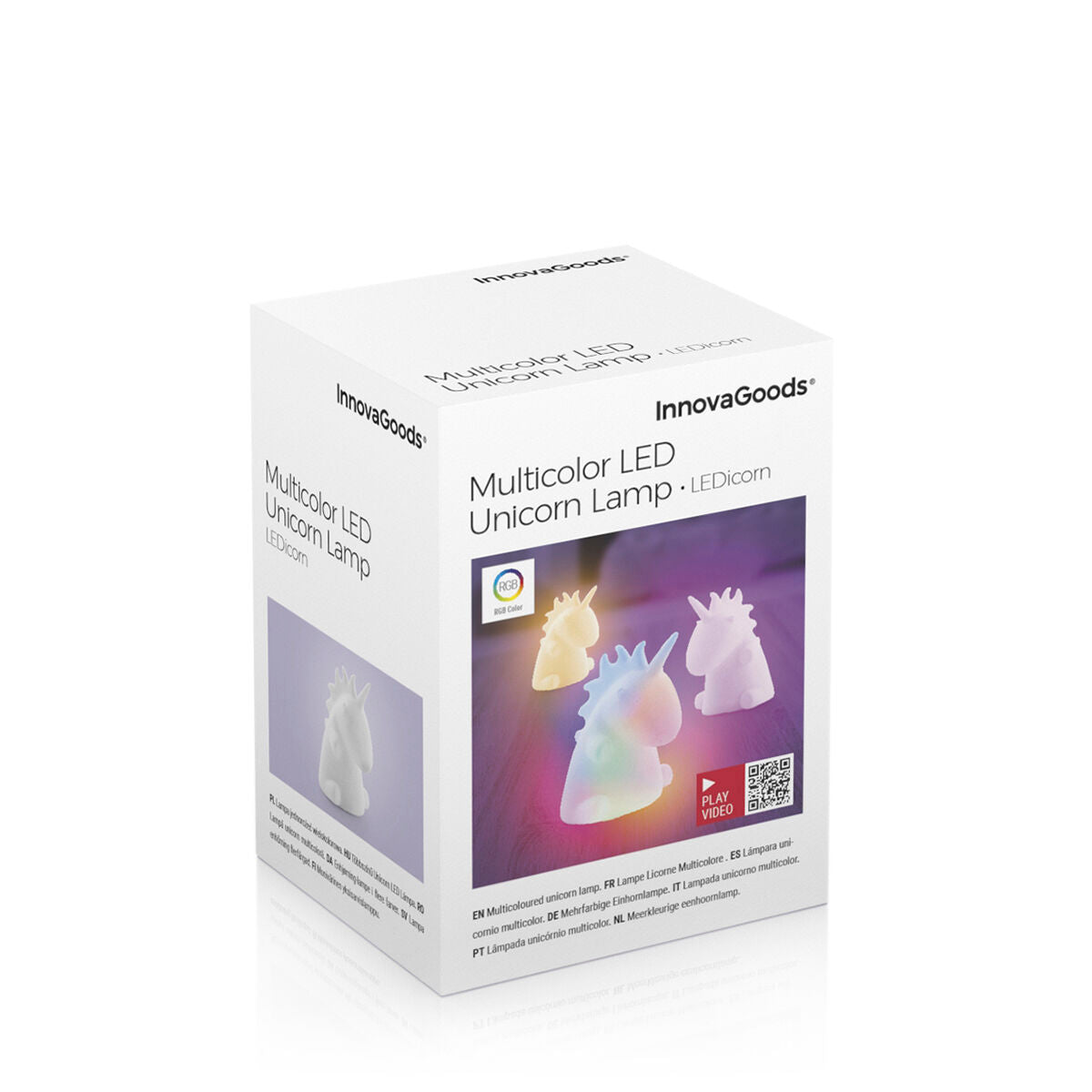 Candeeiro de Presença Infantil Unicórnio LED Multicolor LEDicorn