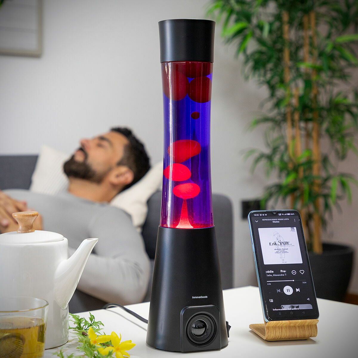 Lâmpada de Lava com Altifalante Bluetooth 5.0 Maglamp