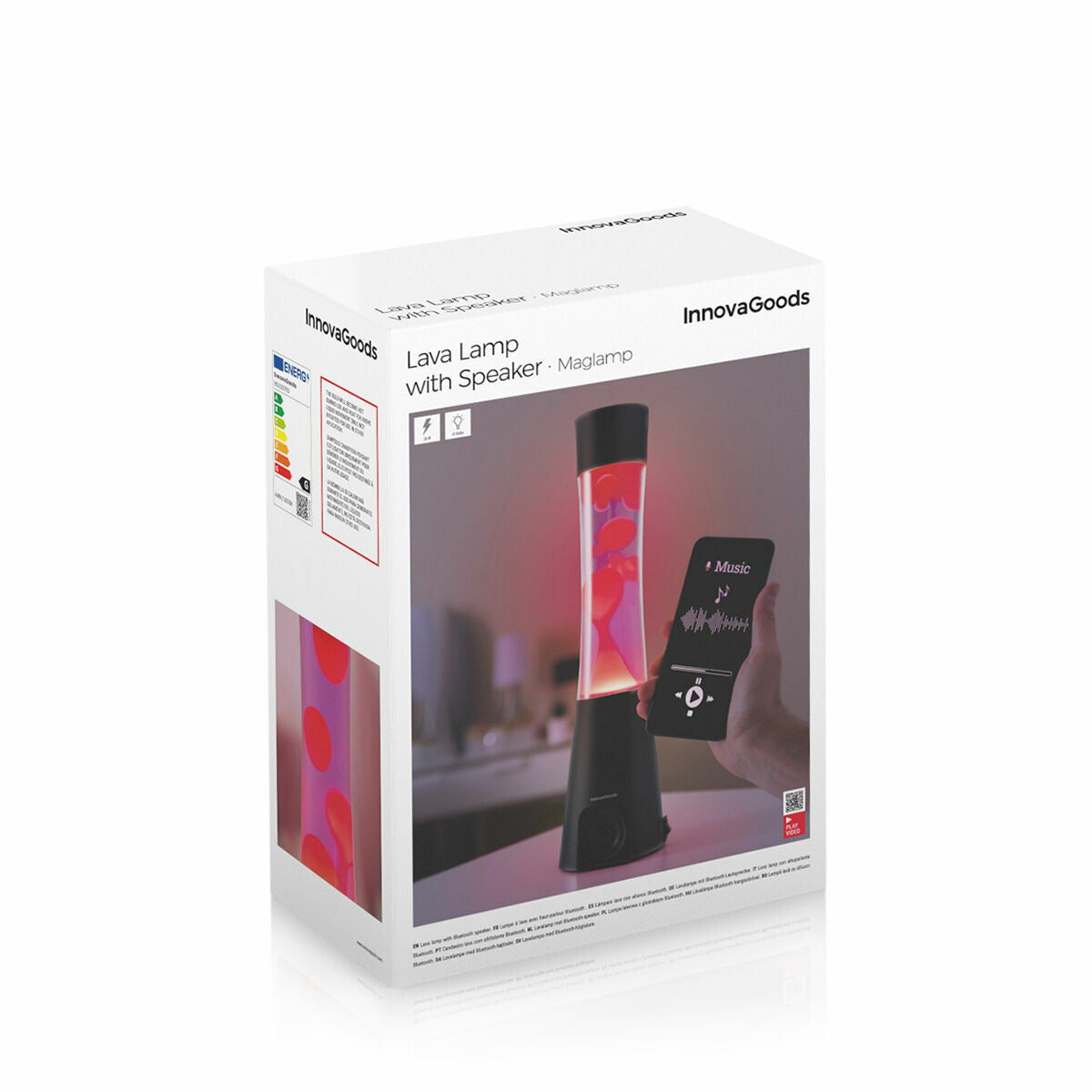 Lâmpada de Lava com Altifalante Bluetooth 5.0 Maglamp