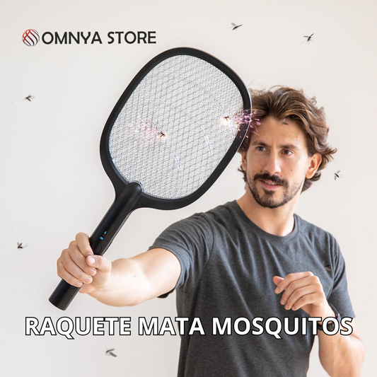 Raquete para Matar Insetos Recarregável com Luz UV 2 em 1 Elecfly