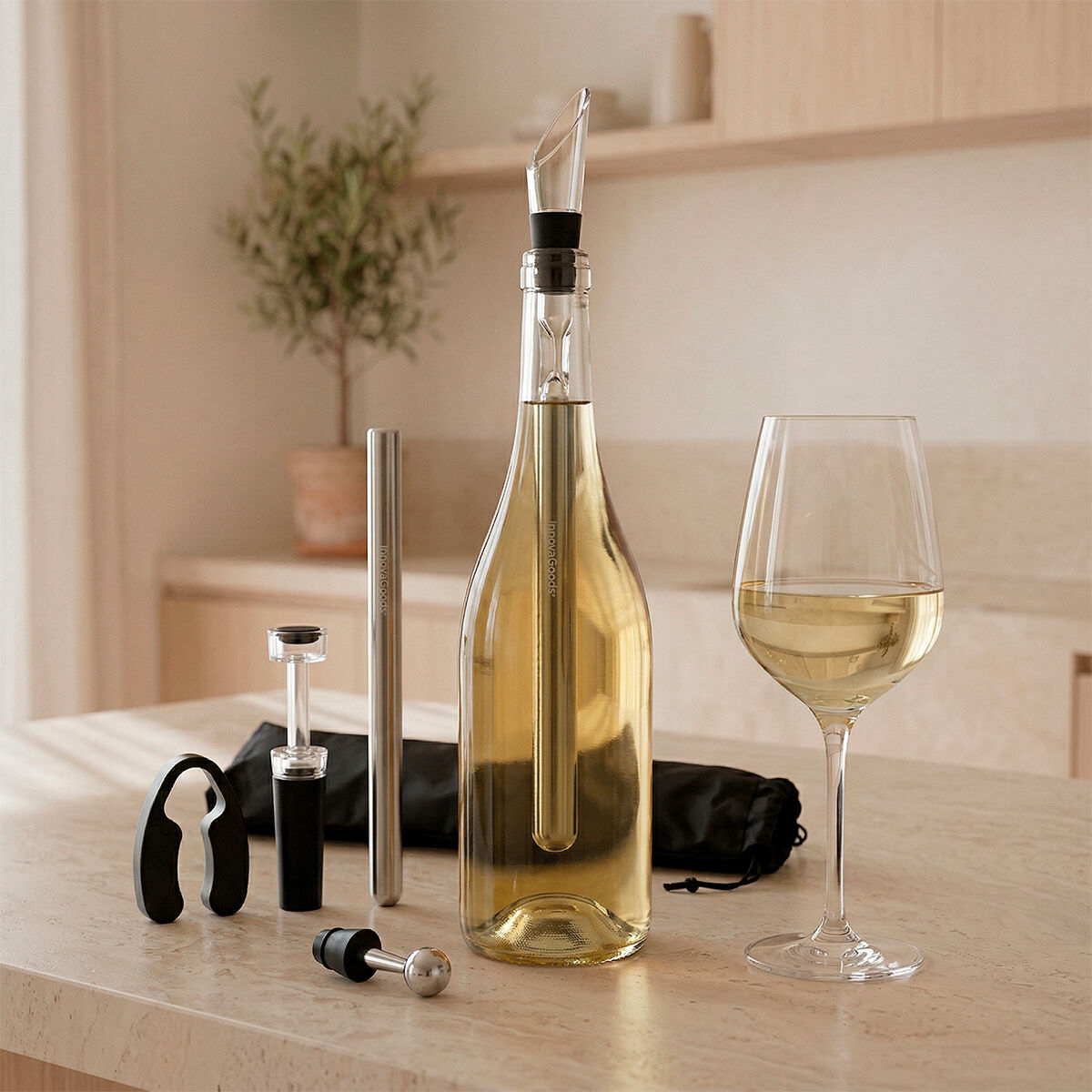 Conjunto de Acessórios para Vinho Chillour - 7 Peças