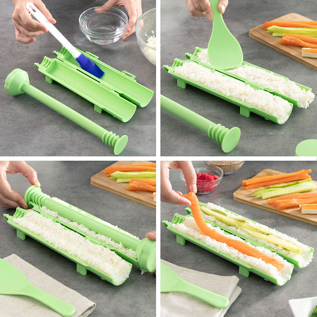 Conjunto de sushi com receitas Suzooka - 3 Peças