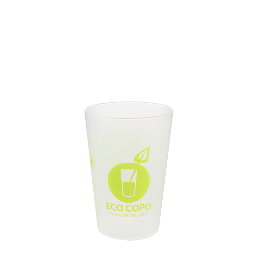 ECO COPO EM PP COM LOGO “ECOCOPO” 20CL (200ML) / 25CL