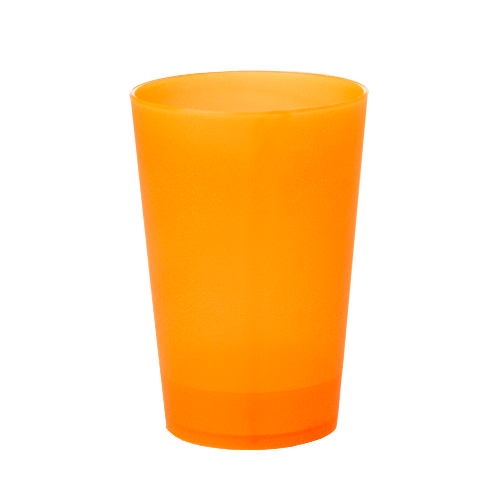 ECO COPO EM PP LARANJA 25CL (250ML)