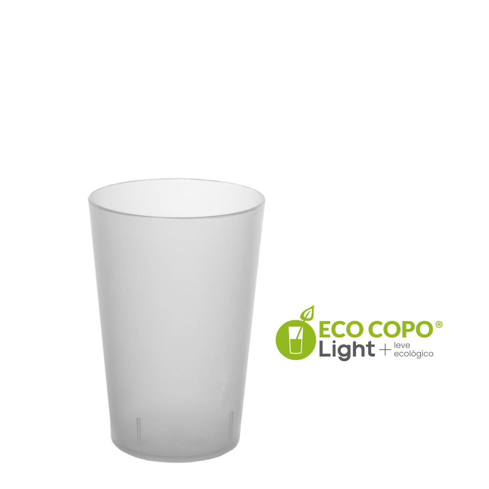Vaso de polipropileno ecológico ligero de 20 cl (200 ml)/25 cl