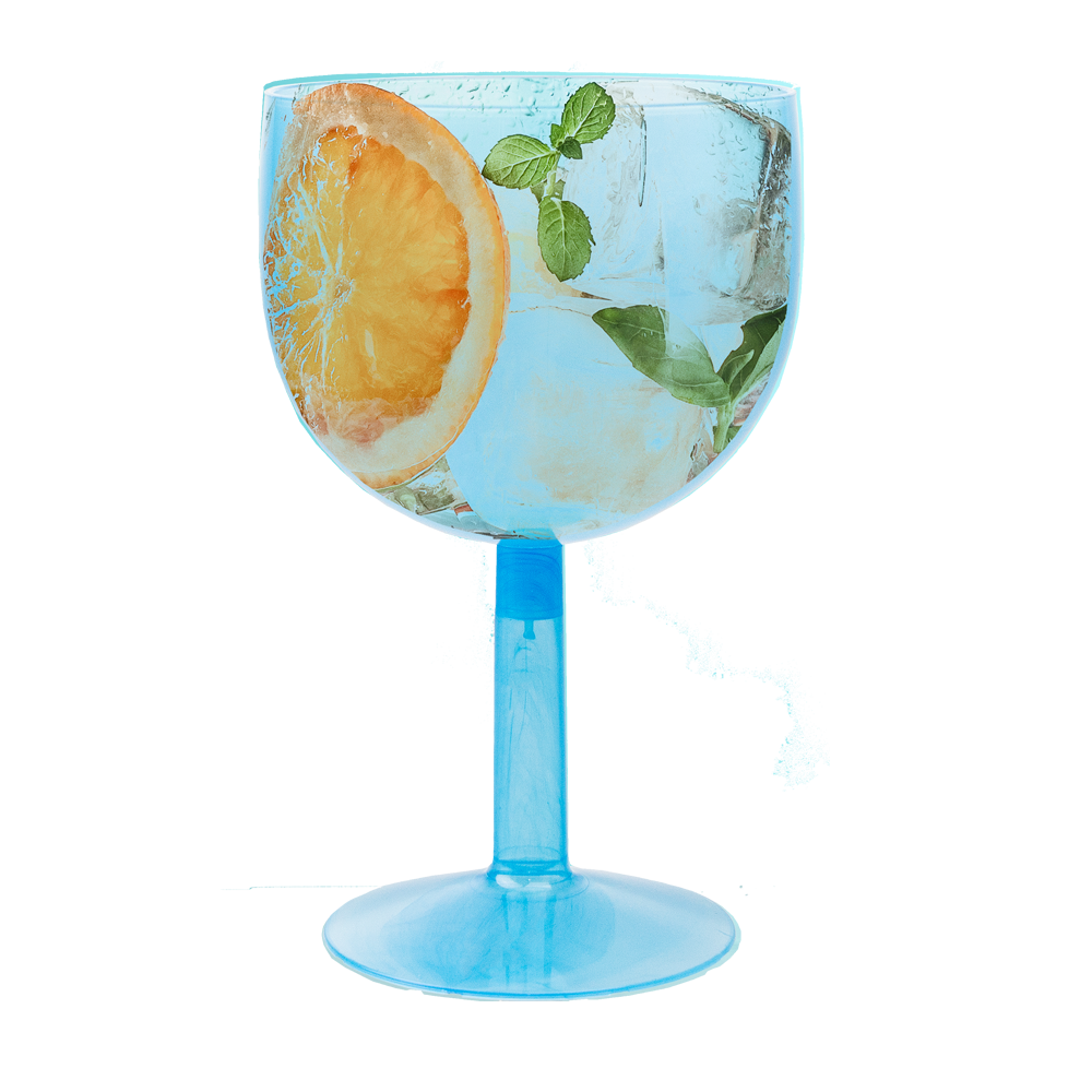 ECO COPO GIN EM PP AZUL 60CL (600ML)