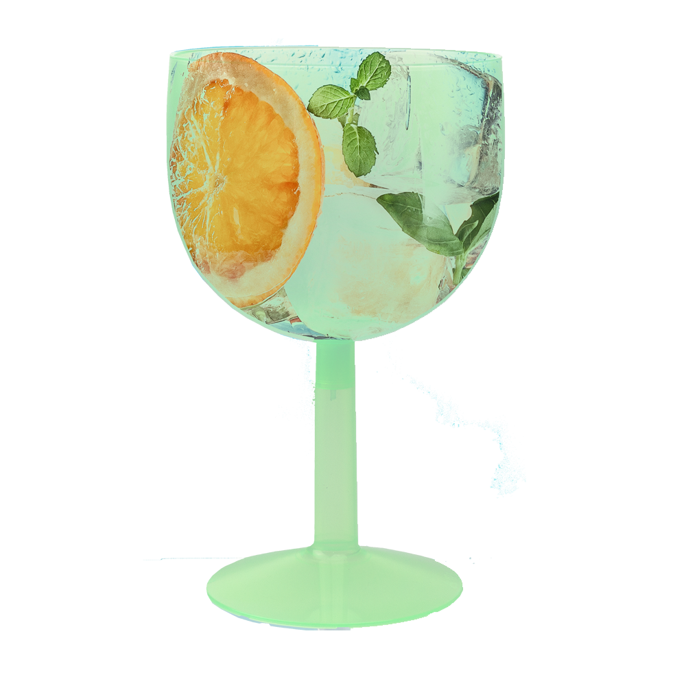 ECO COPO GIN EM PP VERDE 60CL (600ML)