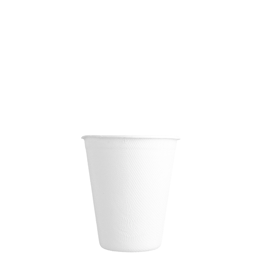 FIBRA DE CAÑA DE AZÚCAR Blanca Vaso 26CL (260ML)