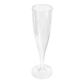 Copa de flauta en PS transparente de lujo - Pequeña 10 cl (100 ml)