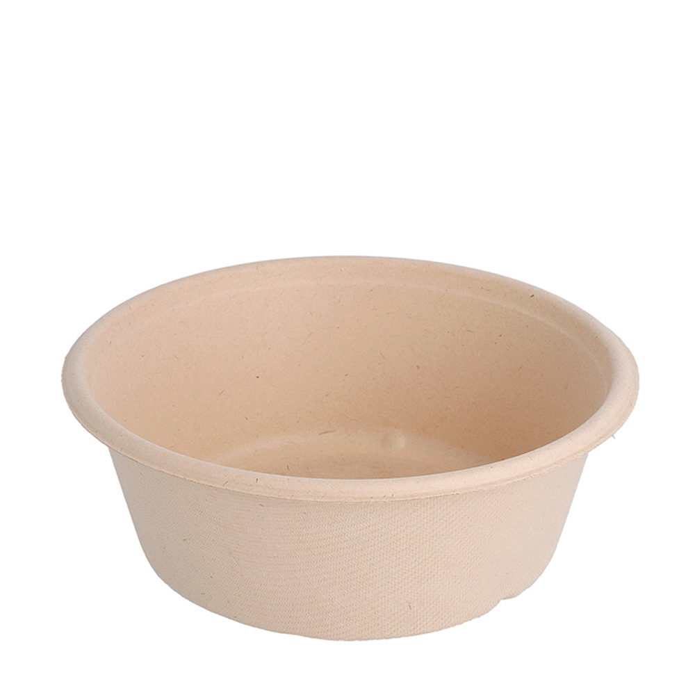 TAÇA/SALADEIRA EM BAGAÇO 60CL (600ML) COM TAMPA EM PET
