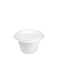 MINI POTE BAGAÇO BRANCO 12CL (120ML) COM TAMPA – BIODEGRADÁVEL