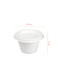 MINI POTE BAGAÇO BRANCO 12CL (120ML) COM TAMPA – BIODEGRADÁVEL