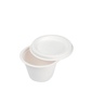 MINI POTE BAGAÇO BRANCO 12CL (120ML) COM TAMPA – BIODEGRADÁVEL