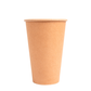 COPO DE PAPEL (CARTÃO) CASTANHO TAMPA BRANCA EM PAPEL 36CL (360ML/12OZ)